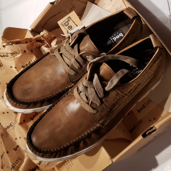 Bed|Stu Bed Stu NEW Men's Leather Canvas JOLLY Mocs Sneakers Casual Oxfords HP🎉 - Picture 7 of 16